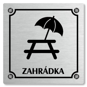 Zahrádka, 80x80mm, stříbrná, Kansas
